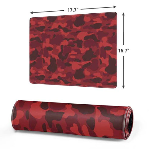 Red Street Camo Gaming Mouse Pad