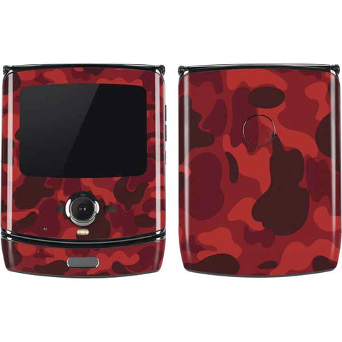 Red Street Camo Motorola RAZR Skin