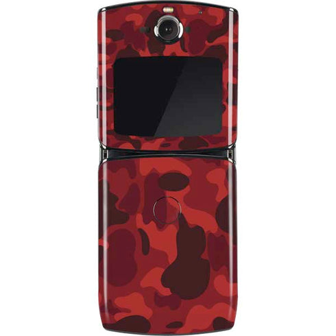 Red Street Camo Motorola RAZR Skin