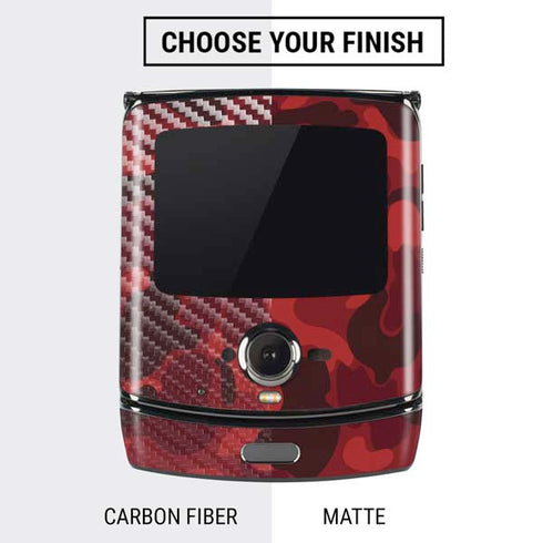Red Street Camo Motorola RAZR Skin