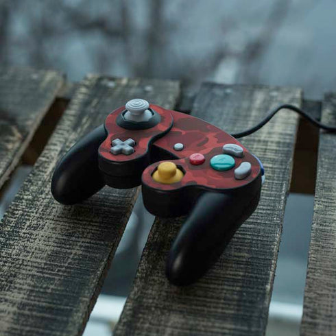 Red Street Camo Nintendo GameCube Controller Skin
