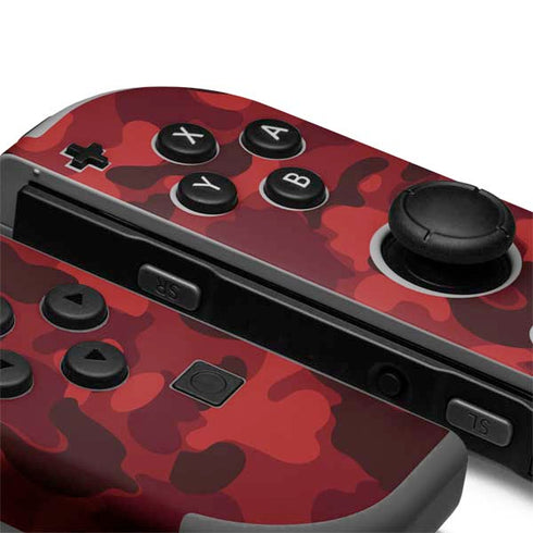 Red Street Camo Nintendo Joy-Con (L/R) Controller Skin