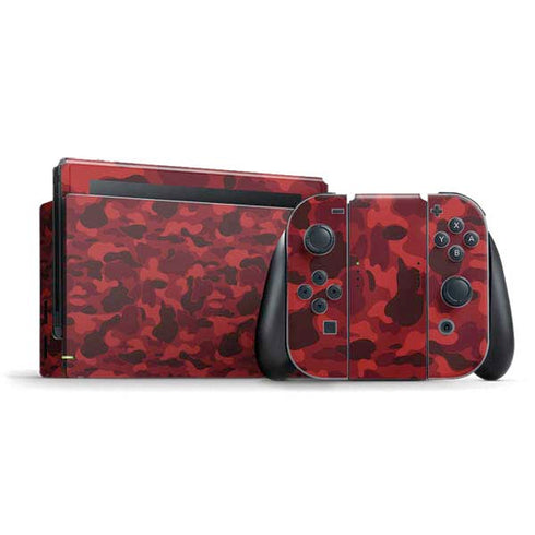 Red Street Camo Nintendo Switch Bundle Skin