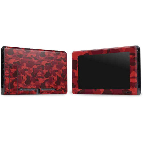 Red Street Camo Nintendo Switch Bundle Skin