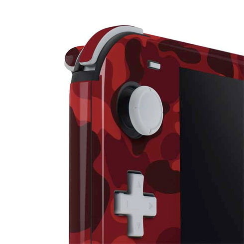 Red Street Camo Nintendo Switch Lite Skin