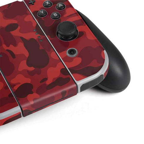 Red Street Camo Nintendo Switch OLED (2021) Skin