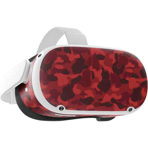 Red Street Camo Oculus Quest 2 Skin