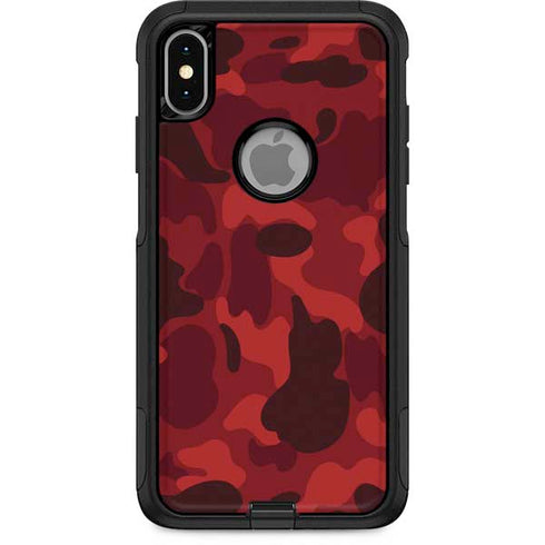 Red Street Camo Otterbox Commuter iPhone Skin