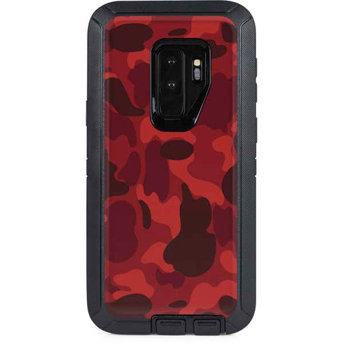 Red Street Camo Otterbox Defender Galaxy Skin