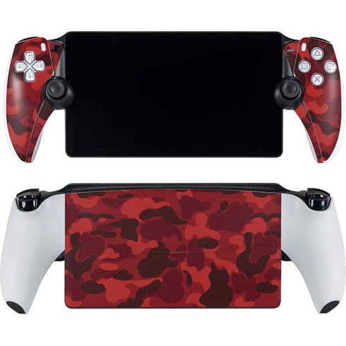 Red Street Camo PlayStation Portal Remote Player Skin