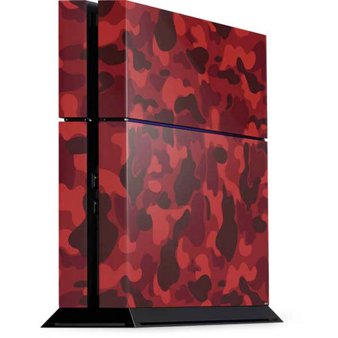 Red Street Camo PS4 Console Skin