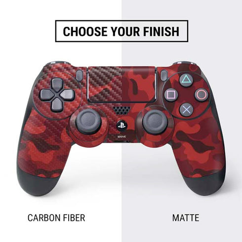 Red Street Camo PS4 Controller Skin