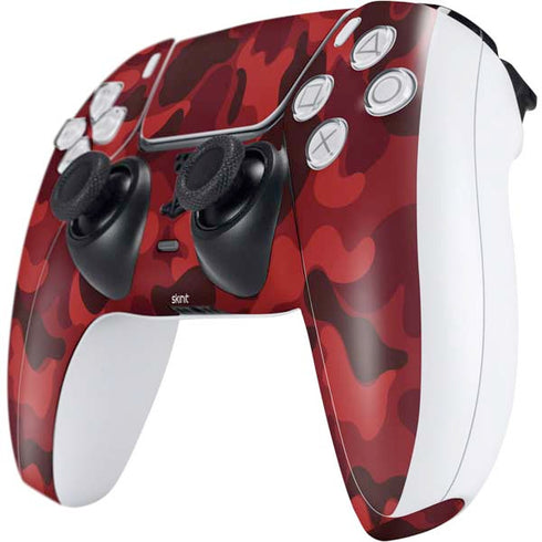 Red Street Camo PS5 Controller Skin