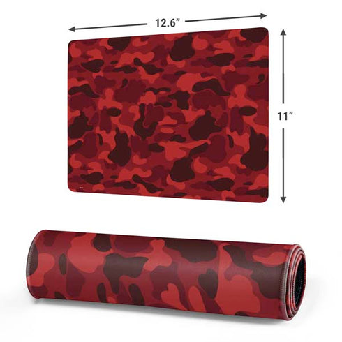 Red Street Camo Gaming Mouse Pad