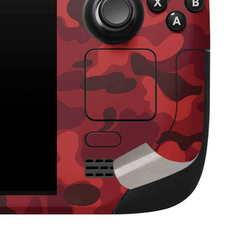 Red Street Camo Steam Deck Handheld Gaming Computer Skin