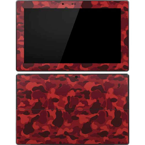 Red Street Camo Surface Pro Tablet Skin
