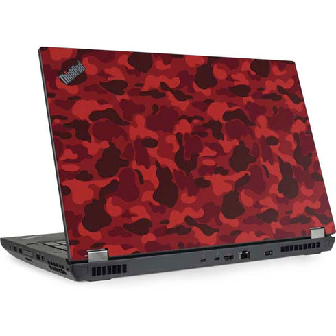 Red Street Camo Lenovo ThinkPad Skin
