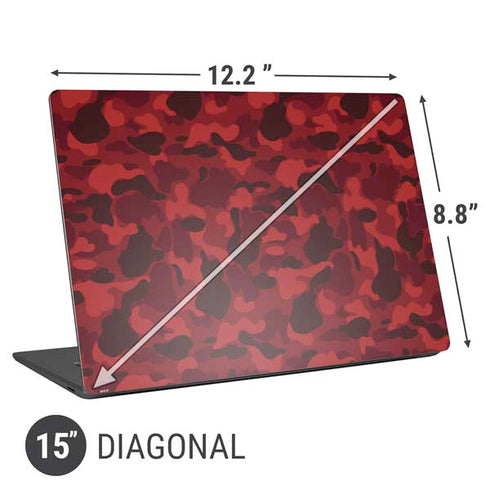 Red Street Camo Universal Laptop 15in (12.2 x 8.8in) Skin