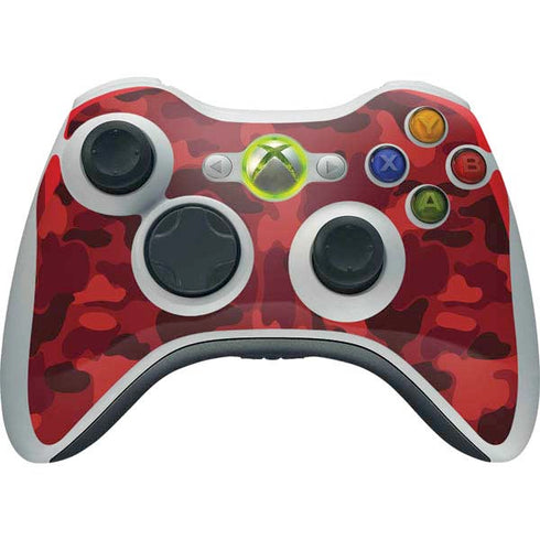 Red Street Camo Xbox 360 Wireless Controller Skin