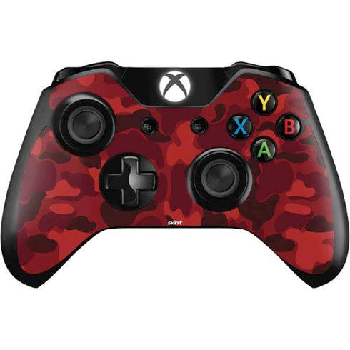 Red Street Camo Xbox One Controller Skin