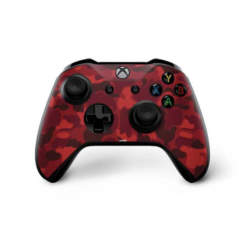 Red Street Camo Xbox One X Controller Skin