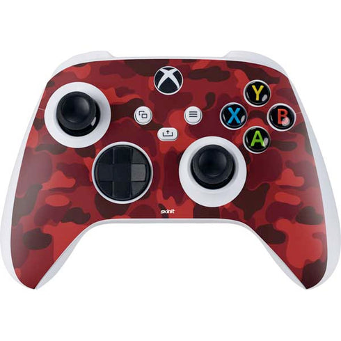 Red Street Camo Xbox Series S Controller Skin