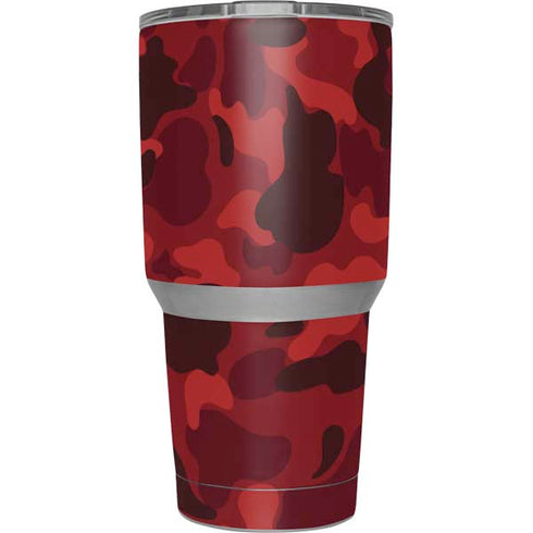 Red Street Camo Yeti 30oz Rambler Tumbler Skin