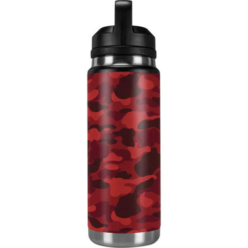 Red Street Camo YETI Rambler 26oz Bottle Skin