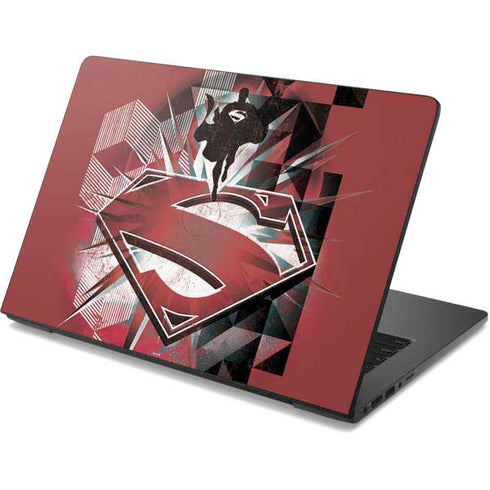 DC Comics Superman Red Pattern Dell Chromebook Skin