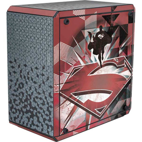DC Comics Superman Red Pattern Cooler Master MasterBox Q300L Mini Tower Skin
