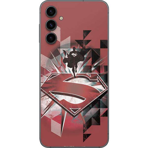 DC Comics Superman Red Pattern Galaxy A14 5G Skin