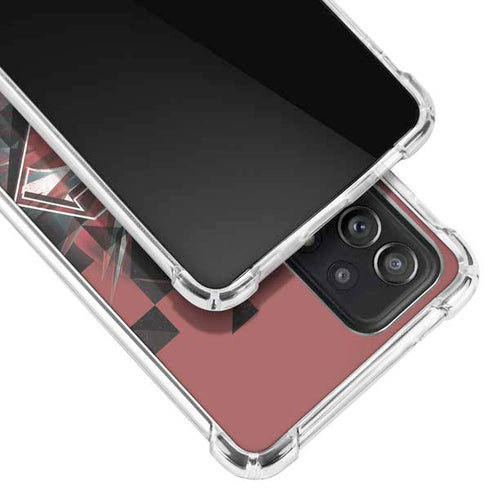 DC Comics Superman Red Pattern Galaxy A52 5G Clear Case