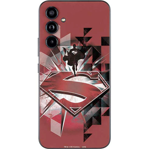 DC Comics Superman Red Pattern Galaxy A54 5G Skin