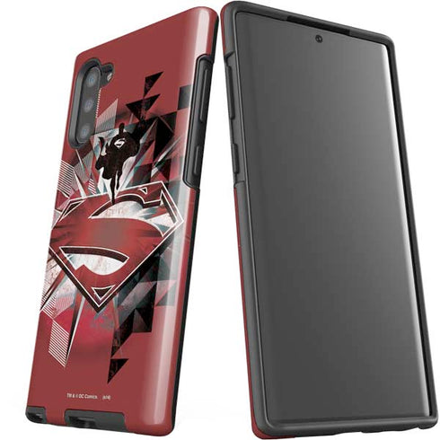 DC Comics Superman Red Pattern Galaxy Note 10 Pro Case