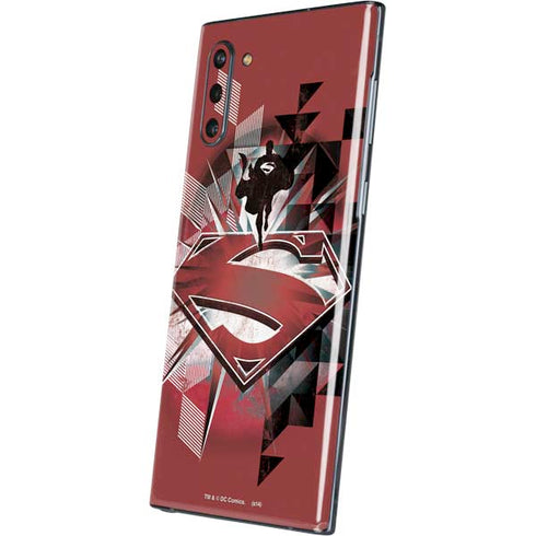 DC Comics Superman Red Pattern Galaxy Note 10 Skin