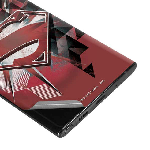 DC Comics Superman Red Pattern Galaxy Note 10 Skin