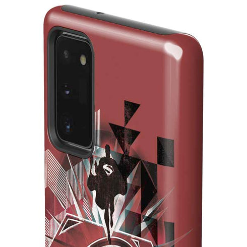 DC Comics Superman Red Pattern Galaxy Note20 5G Pro Case