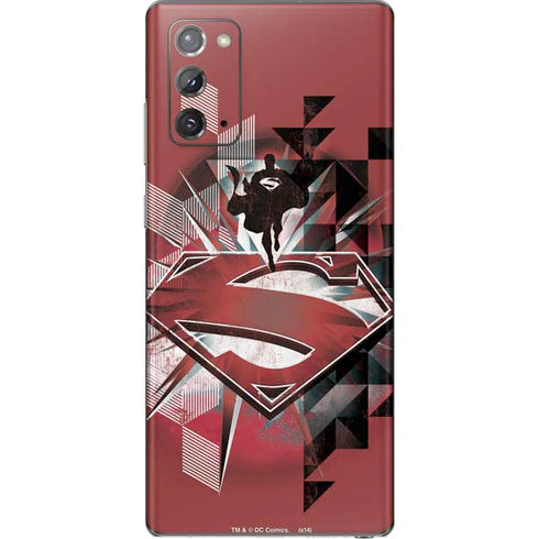 DC Comics Superman Red Pattern Galaxy Note20 5G Skin