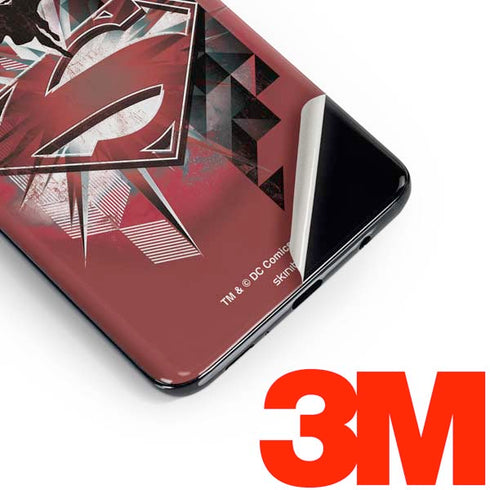DC Comics Superman Red Pattern Galaxy S10e Skin