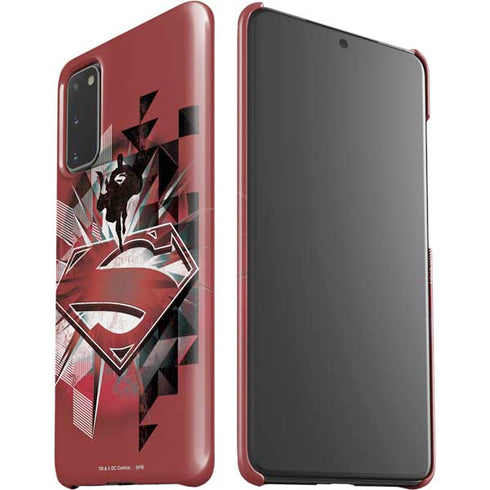 DC Comics Superman Red Pattern Galaxy S20 Lite Case