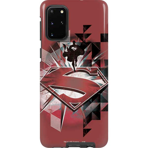 DC Comics Superman Red Pattern Galaxy S20 Plus Pro Case
