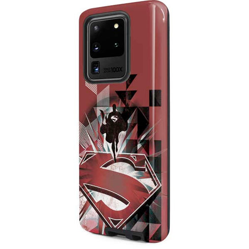 DC Comics Superman Red Pattern Galaxy S20 Ultra 5G Pro Case