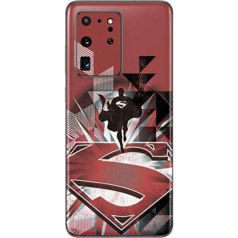 DC Comics Superman Red Pattern Galaxy S20 Ultra 5G Skin