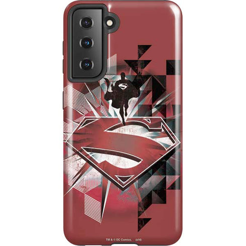 DC Comics Superman Red Pattern Galaxy S21 5G Pro Case