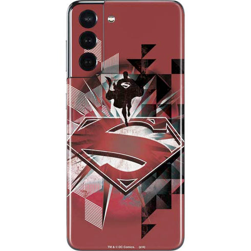 DC Comics Superman Red Pattern Galaxy S21 5G Skin