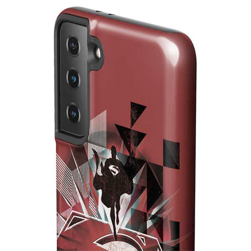 DC Comics Superman Red Pattern Galaxy S21 FE Pro Case