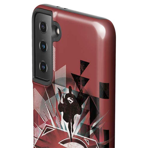 DC Comics Superman Red Pattern Galaxy S21 Plus 5G Pro Case