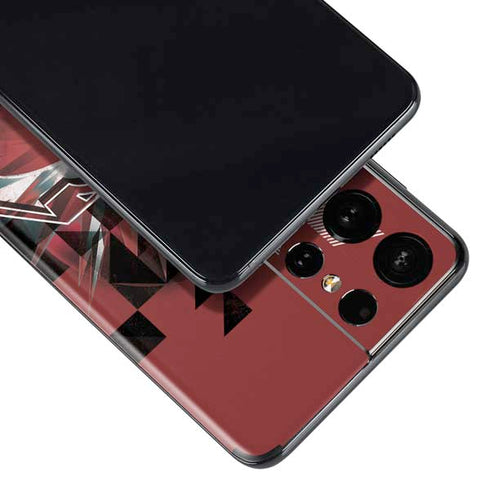 DC Comics Superman Red Pattern Galaxy S21 Ultra 5G Skin