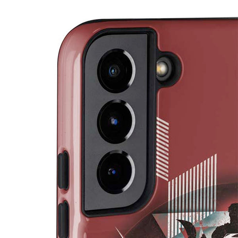 DC Comics Superman Red Pattern Galaxy S22 Plus Pro Case