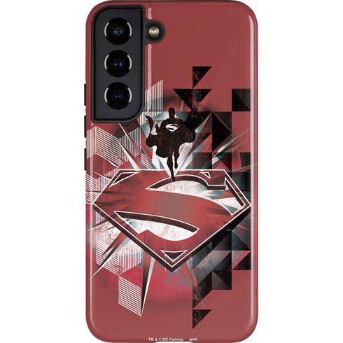 DC Comics Superman Red Pattern Galaxy S22 Pro Case